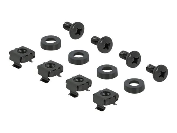 Delock - Dekkepanel for rackavskjerming - grå - 1U - 19"
