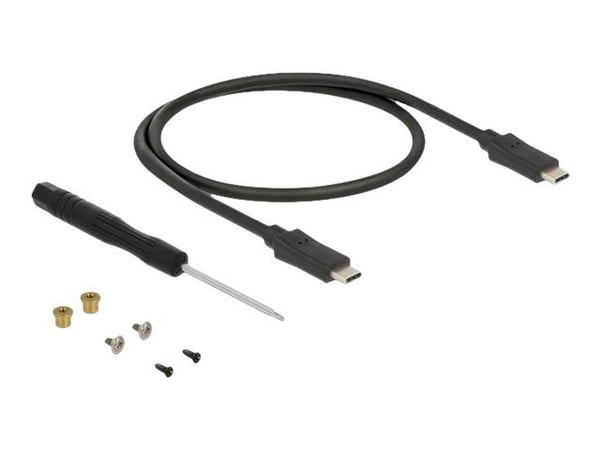 Delock - Lagringspakning - M.2 - M.2 Card / SATA 6Gb/s - USB 3.2 (Gen 2) - sort