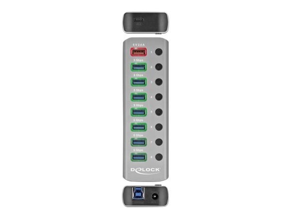 Delock - Hubb - 7 x USB 3.2 Gen 1 - skrivbordsmodell