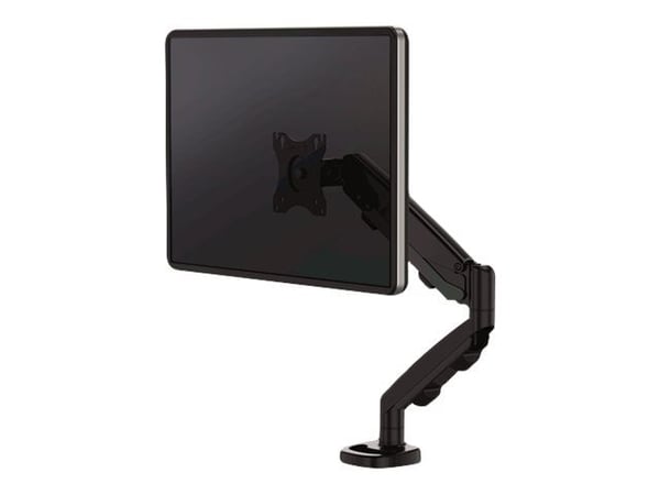 Fellowes - Monteringssett - justerbar arm - for Skjerm - stål - svart, RAL 9017 - skjermstørrelse: 10"-39" - klemmemonterbar, malje, skrivebordsmon...