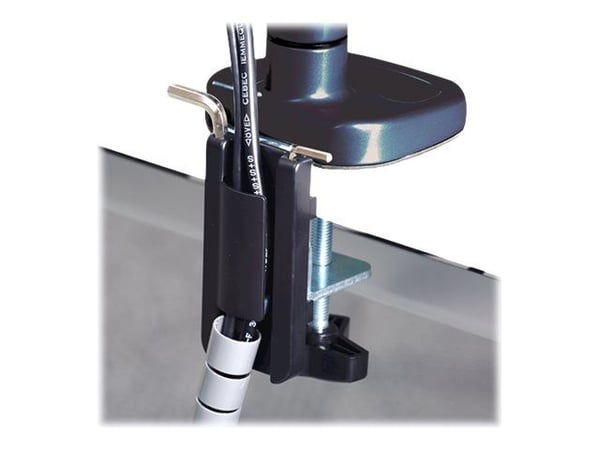 Fellowes - Monteringssett - justerbar arm - for Skjerm - stål - svart, RAL 9017 - skjermstørrelse: 10"-39" - klemmemonterbar, malje, skrivebordsmon...