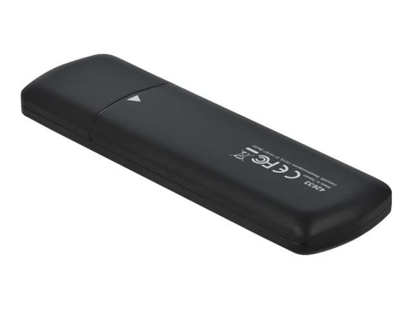 DeLOCK 42633, SSD-kotelo, M.2, PCI Express, SATA, 10 Gbit/s, USB-liitettävyys, Musta
