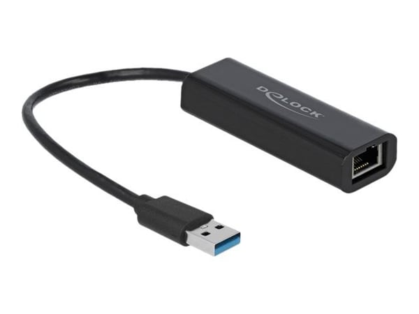 Delock - Nettverksadapter - USB 3.1 Gen 1 - 100M/1G/2.5G Gigabit Ethernet - svart