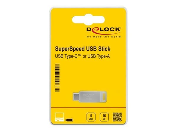 Delock - USB flash-enhet - 32 GB - USB 3.2 Gen 1 / USB-C