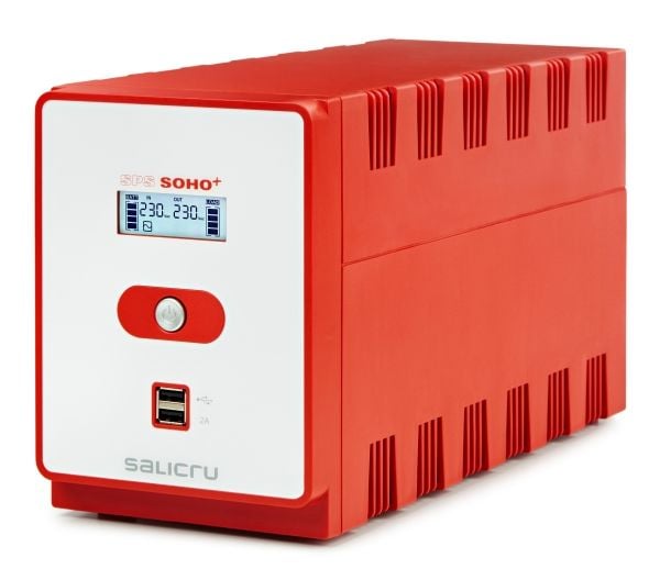 SALICRU SPS SOHO+ SPS 1200 SOHO+ - UPS - AC 230 V - 720 watt - 1200 VA - 7 Ah - USB - utgangskontakter: 4