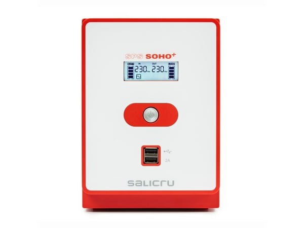 SALICRU SPS SOHO+ SPS 1200 SOHO+ - UPS - AC 230 V - 720 watt - 1200 VA - 7 Ah - USB - utgangskontakter: 4