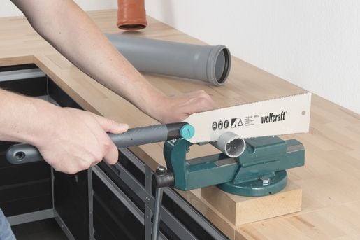 wolfcraft GmbH 6951000, Japansk sag, Plast, Tre, Sort, Rustfritt stål, Sort, 24 cm