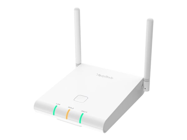 Yealink W90DM - Trådløs telefonbasestasjon / VoIP telefonbasestasjon med anrops-ID - DECT\GAP - treveis anropskapasitet - SIP, SIP v2 - multilinjed...