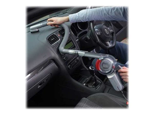 Black & Decker DustBuster Pivot Auto PV1200AV-XJ - Støvsuger - håndholdt - uten pose - rød/grå