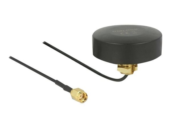 Delock - Antenne - Smart Home - 2 dBi - rundtstrålende - innendørs / utendørs, skruemontering - svart