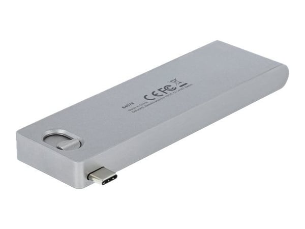 Delock 3 Port Hub ja 2 korttipaikan kortinlukija MacBookille PD 3.0:lla ja sisäänvedettävällä USB Type-C-liitännällä - Hub - 2 x USB 3.2 Gen 1 + 1 ...