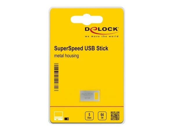Delock - USB-flashstasjon - 64 GB - USB 3.2 Gen 1
