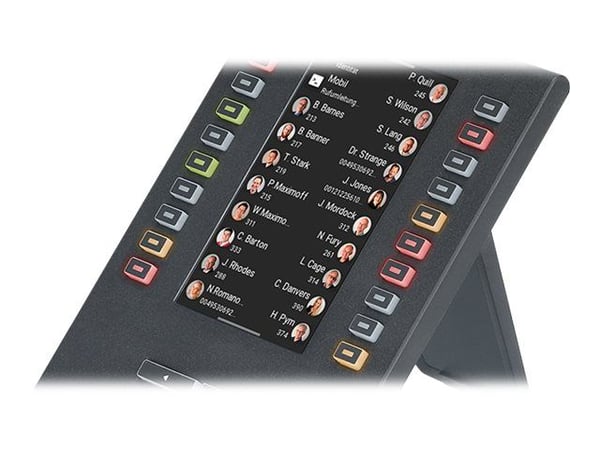 Auerswald COMfortel D-XT20i - Tastutvidelsesmodul for VoIP-telefon - svart - for COMfortel D-210, D-400, D-600