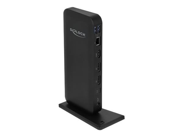 Delock USB Type-C DP 1.4 Docking Station 4K - Dokkingstasjon - USB-C 3.2 Gen 2 - HDMI, DP - 1GbE - 85 watt