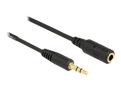 DeLOCK 86768, 3.5mm, Uros, 3.5mm, Naaras, 1,5 m, Musta