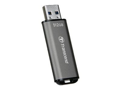 Transcend JetFlash 920 - USB flash-enhet - 512 GB - USB 3.2 Gen 1 - rymdgrå