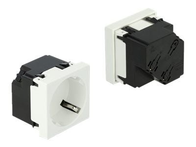 DeLOCK 81321, CEE 7/3, 3 moduuli(a), 3P+N+PE, Valkoinen, Akryylinitriilibutadieenistyreeni (ABS), Muovi, 250 V