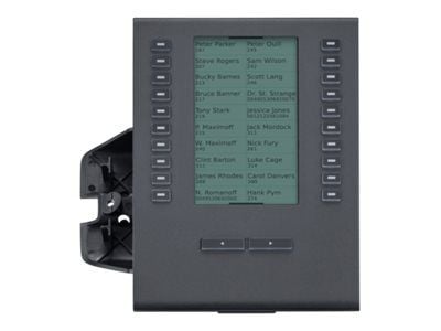 Auerswald COMfortel D-XT20i - Tastutvidelsesmodul for VoIP-telefon - svart - for COMfortel D-210, D-400, D-600
