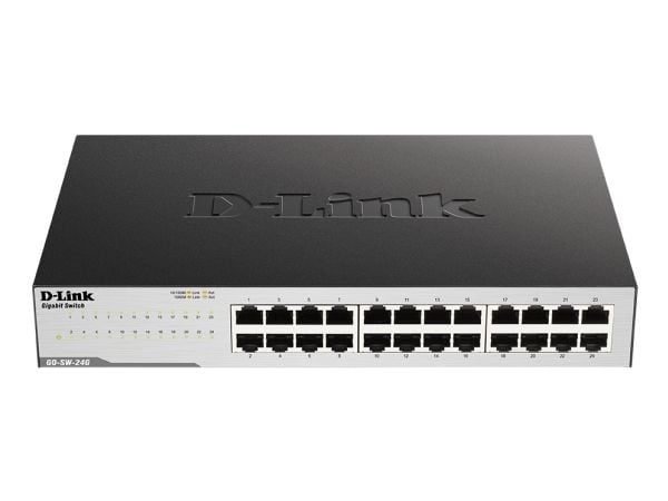 D-Link GO-SW-24G - Switch - ikke-styrt - 24 x 10/100/1000 - stasjonær