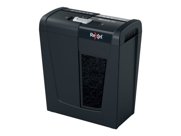Rexel Secure S5 - Makulator - stripekutt - 6 mm - P-2 Rexel Secure S5 - Makulator - stripekutt - 6 mm - P-2