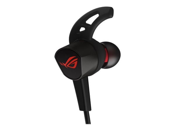ASUS ROG Cetra II Core - Ørepropper med mikrofon - i øret - kablet - 3,5 mm jakk - svart, rød