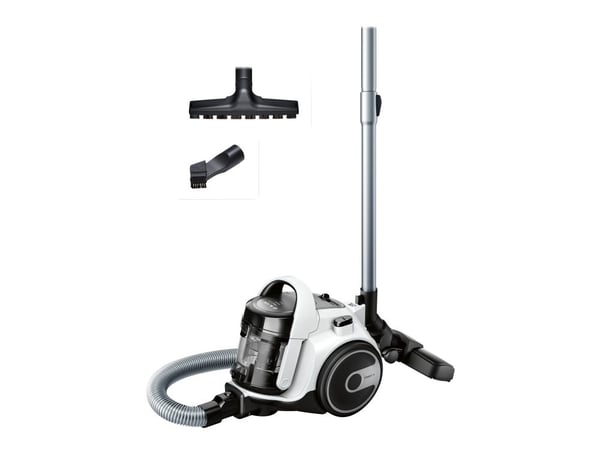 Bosch GS 05 BGS05A222 - Støvsuger - kanister - uten pose - hvit/svart