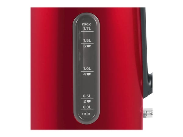Bosch DesignLine TWK4P434 - Kjele - 1.7 liter - 2.4 kW - rød