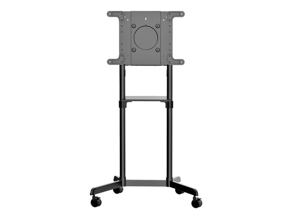 Startech Mobile TV Cart, Portable Rolling TV Stand for 37-70" VESA Display (154lb/70kg), with Shelf & Storage Compartment, Rotate/Tilt Display, Uni...