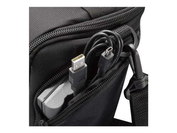 Case Logic SLR Camera Holster - Hölsterväska för kamera med zoomlins - nylon - svart