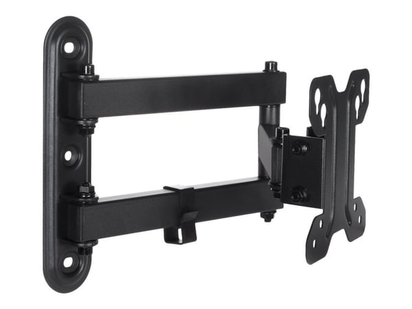 Maclean MC-740 - Brakett - for flatpanel - metall - svart - skjermstørrelse: 13"-23" - veggmonterbar