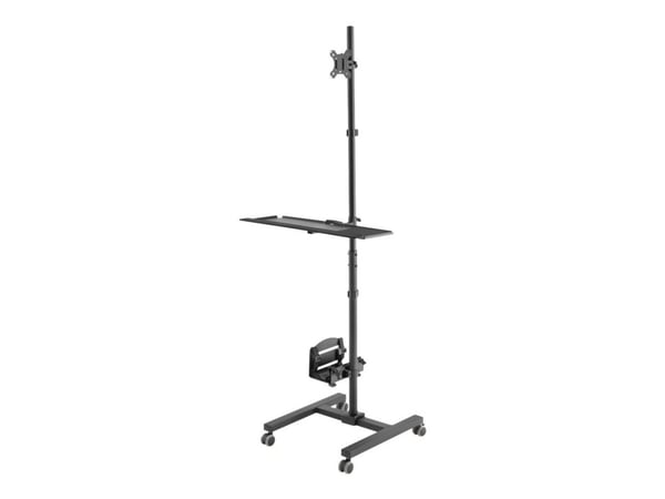 DIGITUS DA-90374 - Vagn - för LCD-skärm/PC-utrustning - metall - svart - skärmstorlek: 17"-32"