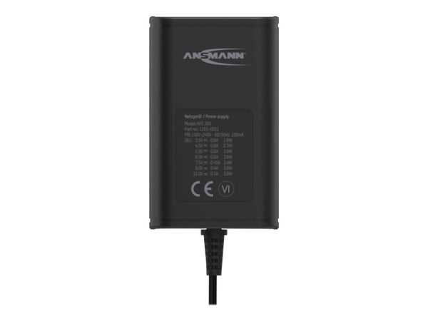 ANSMANN APS 300 - Strømadapter - 3.6 watt - 0.6 A (power DC jack) - svart