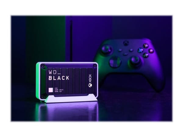 WD_BLACK D30 for Xbox WDBAMF0010BBW - SSD - 1 TB - ekstern (bærbar) - USB 3.0 (USB-C kontakt) - svart