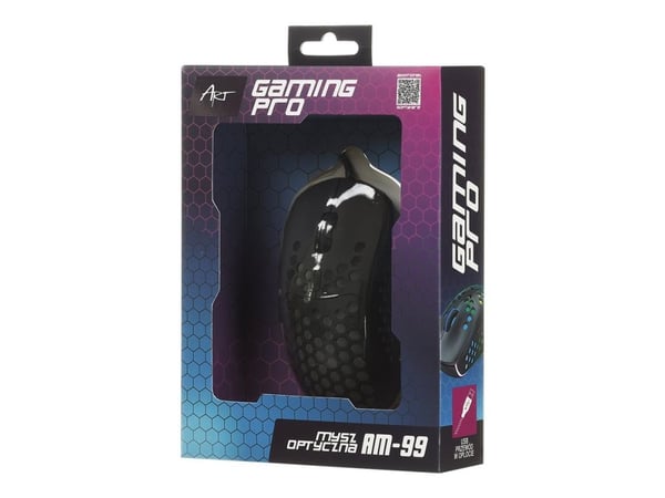 ART Gaming Pro AM-99 - Mus - optisk - 6 knapper - kablet - USB - svart