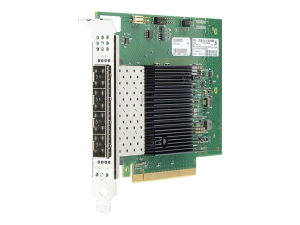 Intel E810-XXVDA4 - Nätverksadapter - PCIe 4.0 x16 - 25 Gigabit SFP28 x 4 - för Edgeline e920; ProLiant DL20 Gen10, DL325 Gen10, DL345 Gen10, DL360...