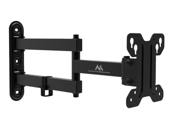 Maclean MC-740 - Brakett - for flatpanel - metall - svart - skjermstørrelse: 13"-23" - veggmonterbar