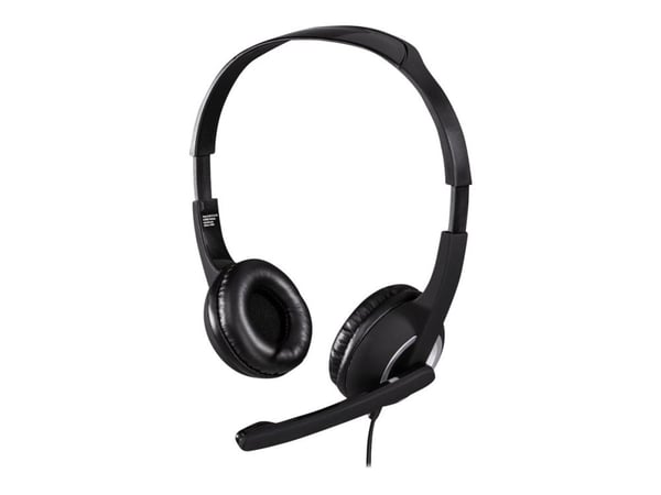Hama "HS-P150" - Hodesett - on-ear - kablet - svart, sølv