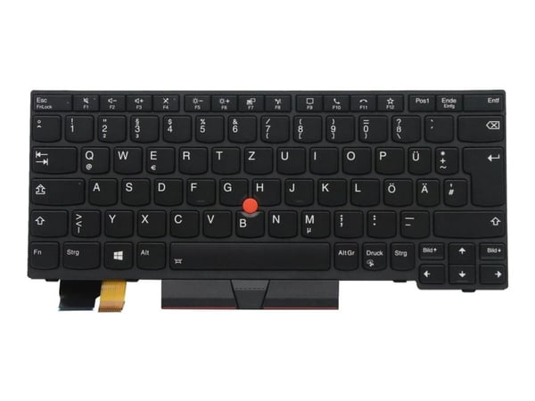 Chicony - Erstatningstastatur for bærbar PC - med Trackpoint - bakbelysning - Tysk - svart - for ThinkPad L13 Gen 2 20VH, 20VJ; L13 Yoga Gen 2 20VK...
