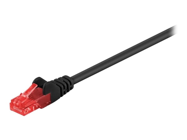 MicroConnect Value Pack - Nettverkskabel - RJ-45 (hann) til RJ-45 (hann) - 7 m - 6 mm - UTP - CAT 6 - rund, flertrådet - svart (en pakke 10)