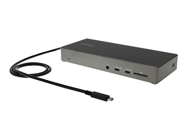 StarTech.com USB C Dock - Triple 4K Monitor USB Type-C telakointiasema - 100W Power Delivery - DP 1.4 Alt Mode &amp; DSC, 2x DisplayPort 1.4/HDMI 2...
