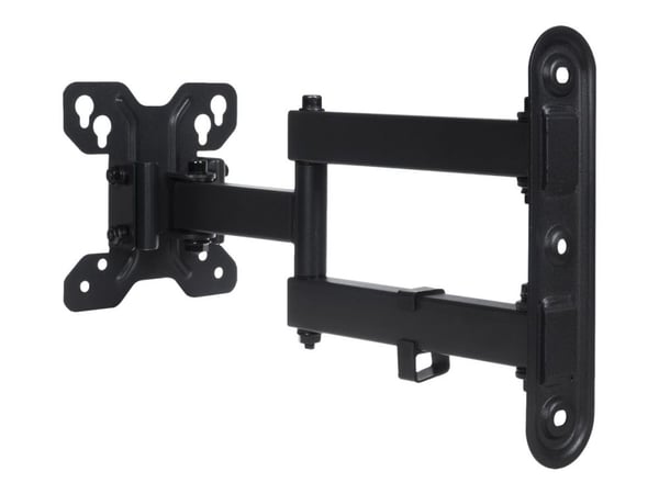 Maclean MC-740 - Brakett - for flatpanel - metall - svart - skjermstørrelse: 13"-23" - veggmonterbar