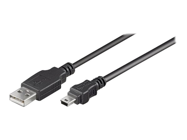 MicroConnect - USB-kabel - USB (hann) til mini-USB type B (hann) - USB 2.0 - 10 m - svart