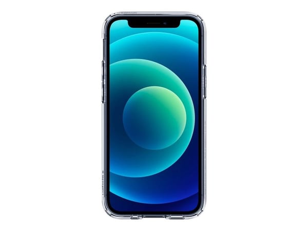 Spigen Ultra Hybrid - Baksidesskydd för mobiltelefon - polykarbonat, flexibel termoplastisk polyuretan (TPU) - CrystalClear - för Apple iPhone 12 mini