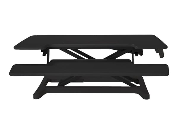 Bakker Elkhuizen Adjustable Sit-Stand Desk Riser 2 - Stativ - for LCD-skjerm / PC-utstyr - svart - skrivebordsstativ