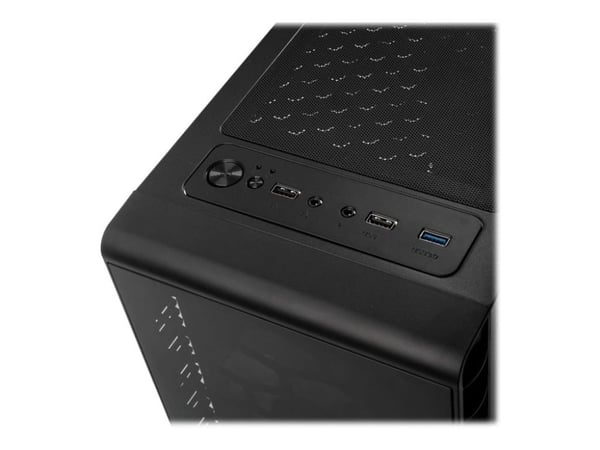 Kolink Observatory Lite - Tower - sidepanel med vindu (herdet glass) - ingen strømforsyning (ATX) - svart - USB/lyd