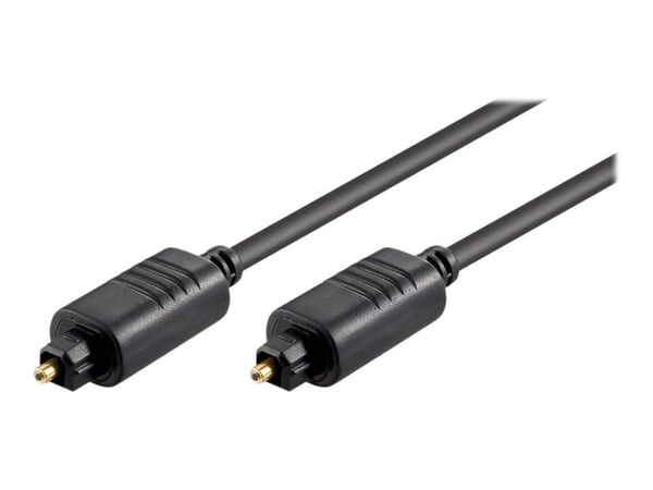 MicroConnect - Digital audiokabel (optisk) - TOSLINK hann til TOSLINK hann - 10 m - fiberoptisk - svart