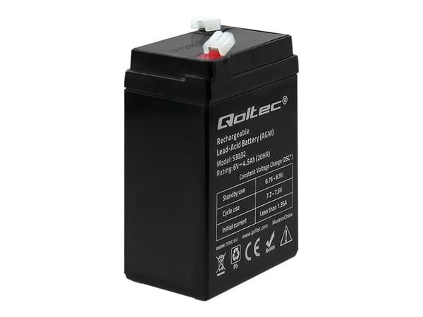 Qoltec - UPS-batteri - 1 x batteri - blysyre - 4.5 Ah