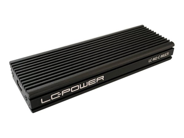 LC Power LC-M2-C-MULTI - Drevkabinett - M.2 - M.2 NVMe Card - USB 3.2 (Gen 2) - svart