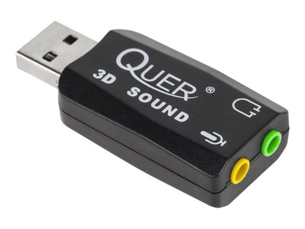 Quer USB 5.1 - Lydkort - stereo - USB Quer USB 5.1 - Lydkort - stereo - USB