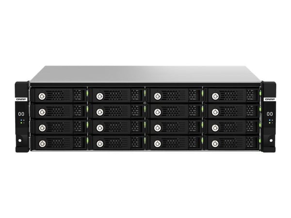 QNAP TL-R1620Sdc - Harddiskarray - 16 brønner (SATA-600 / SAS-3) - SAS 12Gb/s (ekstern) - kan monteres i rack - 3U